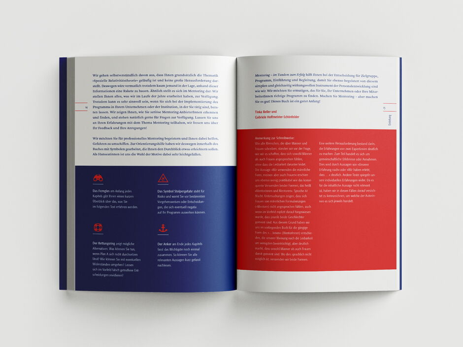 martin zech design, buchgestaltung, beller, hoffmeister-schoenfelder, mentoring, doppelseite 4