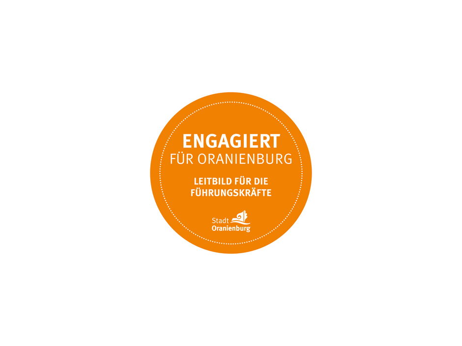 martin zech design, projekt design, leitbild, stadt oranienburg, sticker