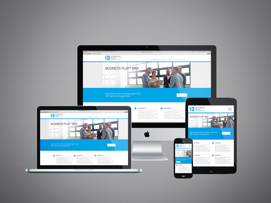 martin zech design, corporate-design, business play, landing page