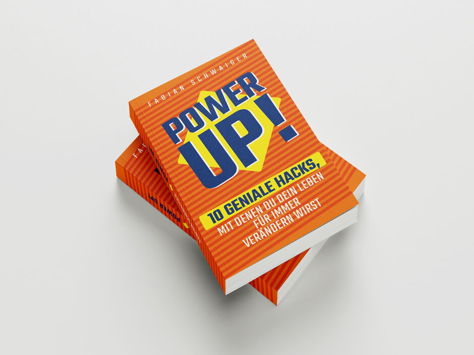 martin zech design, buchgestaltung, fabian schwaiger, power up, cover 2