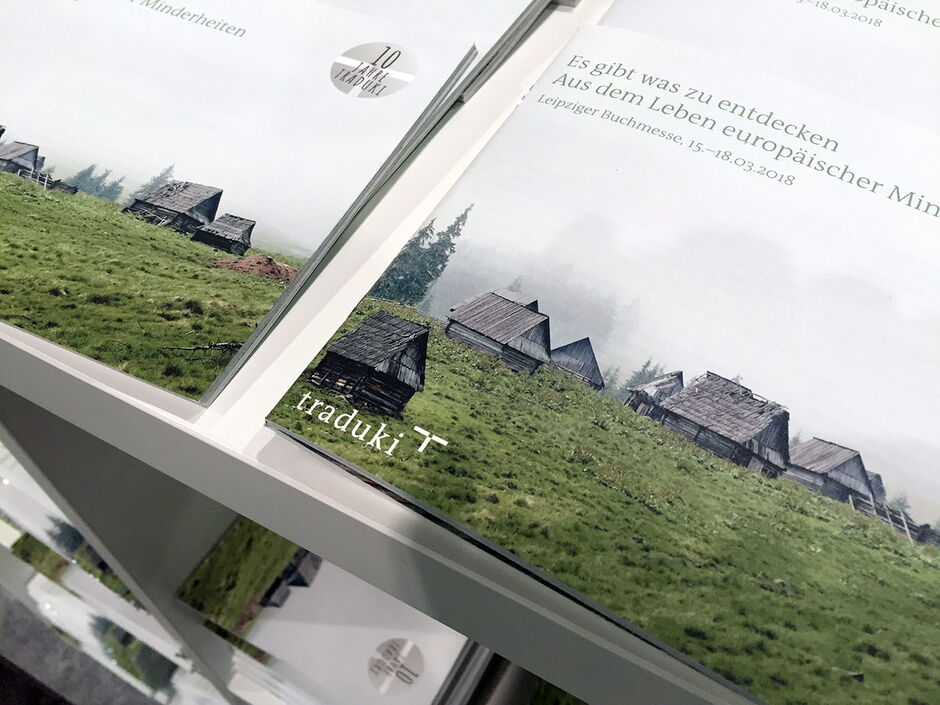 martin zech design, projekt design, traduki, messestand, leipziger buchmesse 2018, programmheft, titel 2
