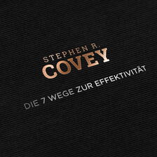martin zech design, buchcover design, covey bibliothek, 7 wege, sonderedition, einbandpraegung