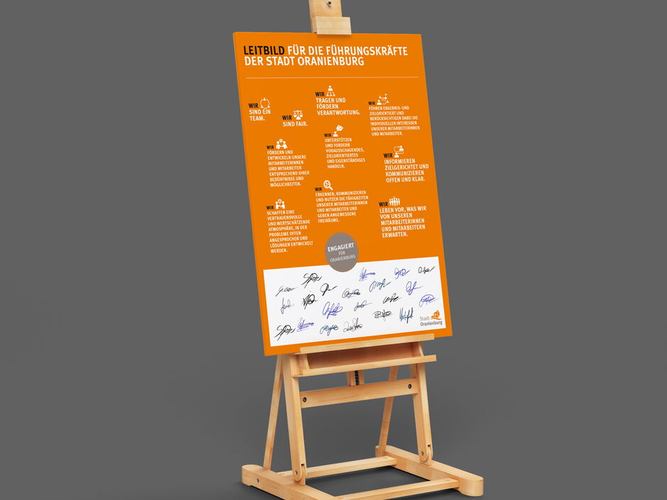 martin zech design, projekt design, leitbild, stadt oranienburg, poster 1