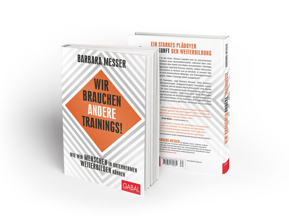 martin zech design, buchcover design, barbara messer, wir brauchen andere trainings