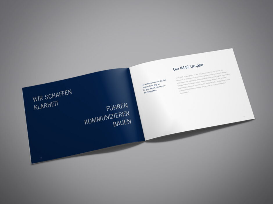martin zech design, corporate design, imag, doppelseite 1