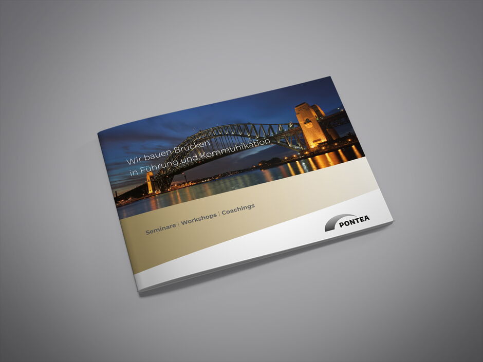 martin zech design, corporate design, pontea, firmenbroschuere, titel
